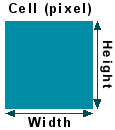 Cell height and width