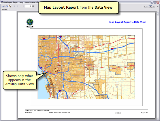 Running A Map Layout Report Running A Map Layout Report