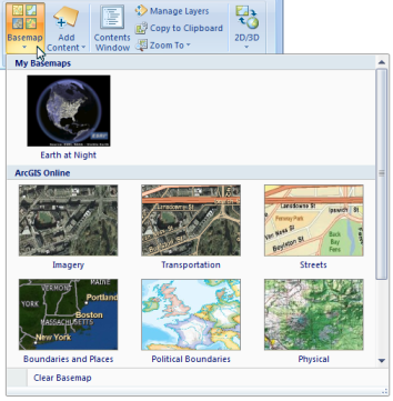 Arcgis Explorer Create A Basemap