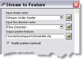Stream to Feature parameters