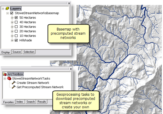 Basemap with geoprocessing service