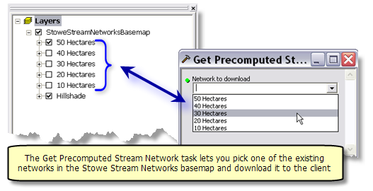Get Precomputed Stream Network task