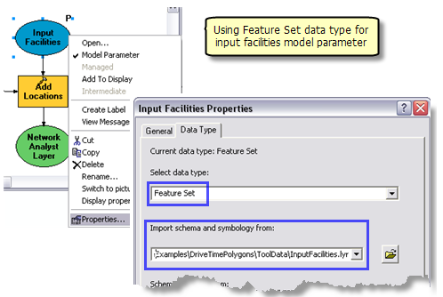 Using Feature Set for input facilities
