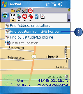 Using the GPS position