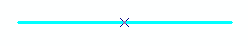 The selected line to be divided