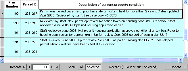 Text wrapping in the cells