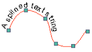 Add text along a curved line