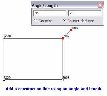 Angle/Length tool