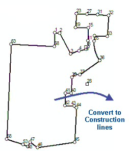 Convert to construction lines