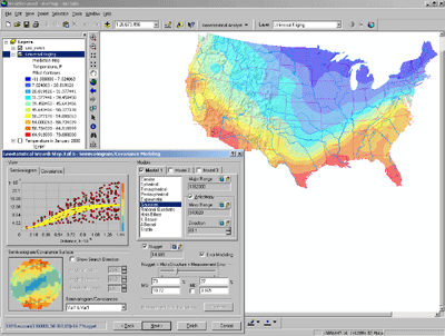 Geostatistical analyst application