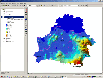 Geostatistical analyst application