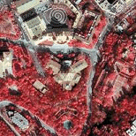 Pan-sharpened infrared image