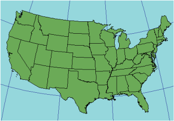 Illustration of Chamberlin Trimetric projection