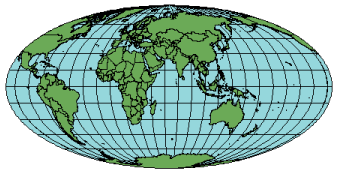 Illustration of the Mollweide projection