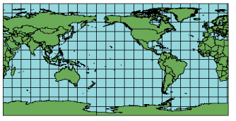 Illustration of the Plate Carree projection