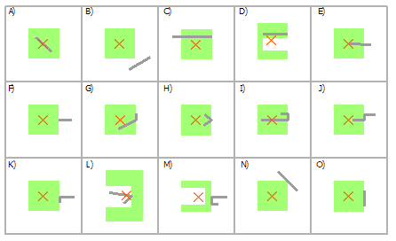 Select polygon using line graphic