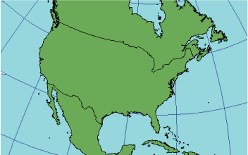 Illustration of the Two-Point Equidistant projection