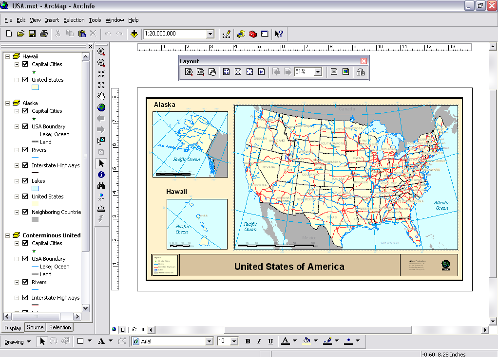 arcmap-view-layout