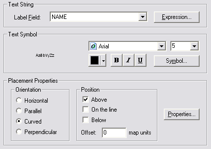 A portion of the Label Manager