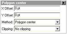 Polygon center marker placement style