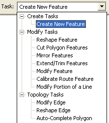 Task list on the Editor toolbar