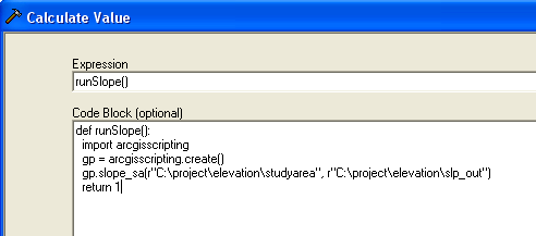 Code Block example