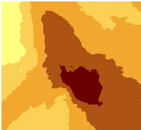Geostatistical analyst prediction surface