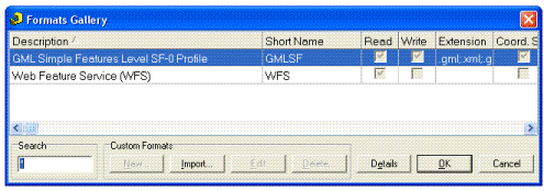 Adding the GML simple features profile