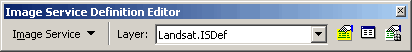 Image Service Definition Editor toolbar
