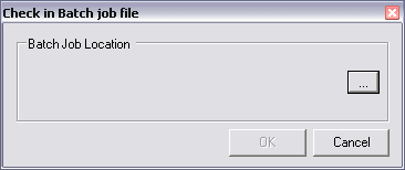 Check in Batch job file