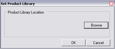 Set Product Library dialog box