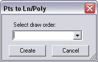 Pts to Ln/Poly dialog box