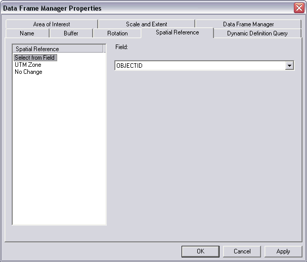 Arcgis desktop help 9 3 selecting the spatial reference