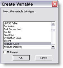 Creating a stand alone variable