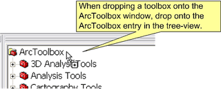 Dropping a toolbox in ArcToolbox