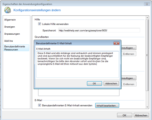 E-Mail-Inhalt ändern