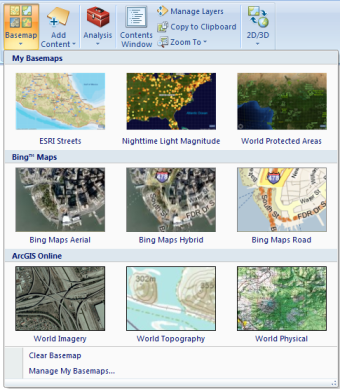 Arcgis Explorer Change The Basemap