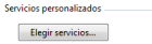 Cambiar servicios personalizados