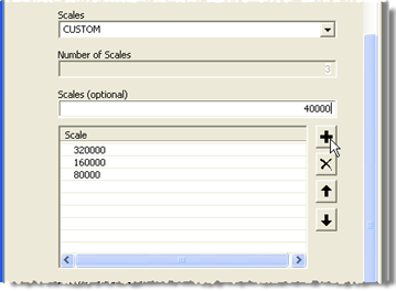 Cache scales in the GenerateMapServerCache tool