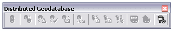 The Distributed Geodatabase Toolbar in ArcMap