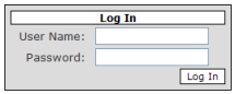 Application login form