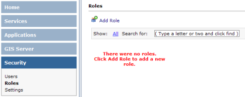 Roles list
