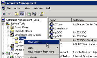 Computer Management - Adding new user