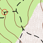 Using control points so that dashe travel through curves greater than a specified angle