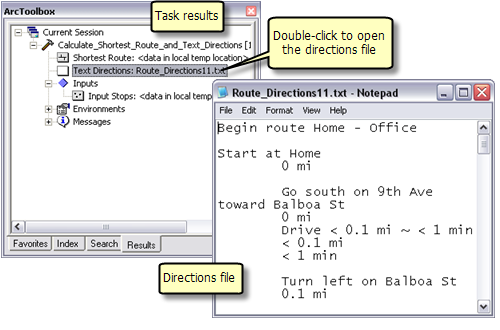 Viewing directions file