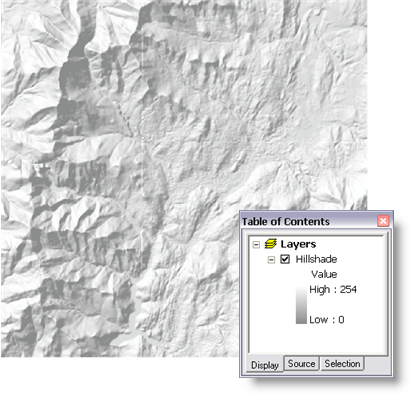 Stowe Hillshade basemap