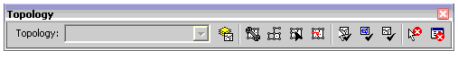The topology editing toolbar in ArcMap