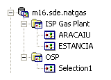 Schematic dataset in ArcCatalog (PostgreSQL)